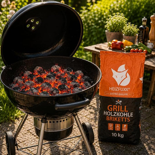 HEIZFUXX Premium Grillbriketts – 200 kg Palette