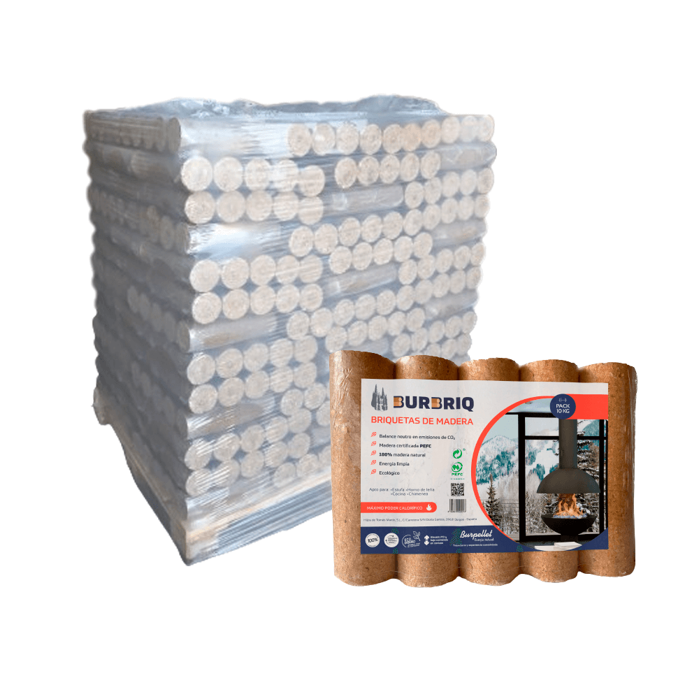 Burbriq Holzbrikett – 104 Pakete x 5 Briketts