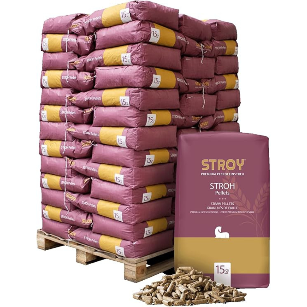 STROY Strohpellets Einstreu – 975 kg Palette