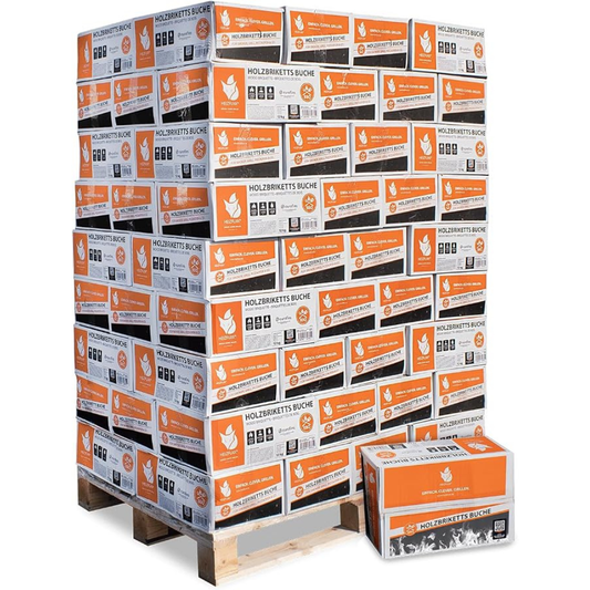 HEIZFUXX NESTRO M Buchenholzbriketts – 972 kg Palette